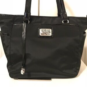 Brighton Black Tote with Silver Accents